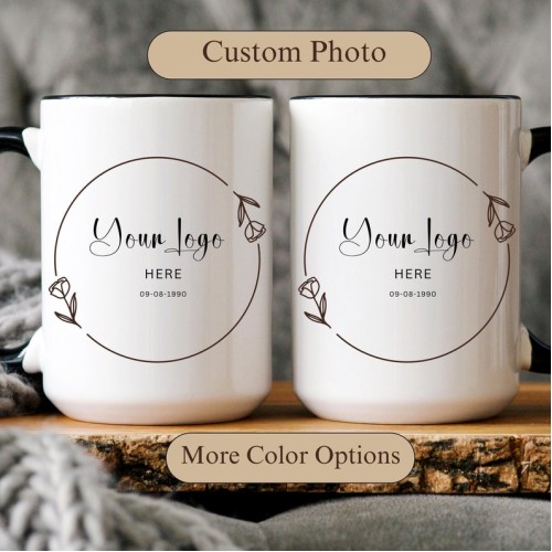 Customizable Logo Mug, Custom Mug With Logo, Custom Logo Cups, Mug with Logo, Logo Mug Custom, Custom Bulk Mugs, Logo Branding for Business