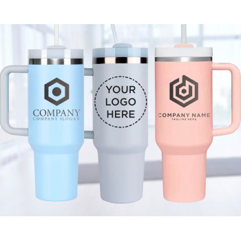 Custom Logo Tumbler, Corporate Gift, Insulated Tumblers, Closing Gift, Promotional Items, 40 lz Tumbler, Laser Engraved, Travel Mug, Cup