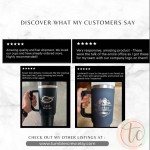 Custom Logo Tumbler, Corporate Gift, Insulated Tumblers, Closing Gift, Promotional Items, 40 lz Tumbler, Laser Engraved, Travel Mug, Cup