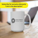 Personalized Logo Mug - Custom Ceramic Coffee Cup - Unique Branding Gift - Handcrafted Design for Promotions - Office or Home Drinkware