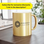 Personalized Logo Mug - Custom Ceramic Coffee Cup - Unique Branding Gift - Handcrafted Design for Promotions - Office or Home Drinkware