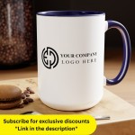 Personalized Logo Mug - Custom Ceramic Coffee Cup - Unique Branding Gift - Handcrafted Design for Promotions - Office or Home Drinkware