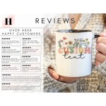 Custom Wildflower Mug, Custom Mug, Personalized Mug, Personalized Coffee Mug,Custom Family Mug, Make Your Own Mug, Custom Coffee Mug