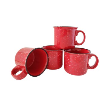 Ceramic Blank Campfire Coffee Mug - Set of 4