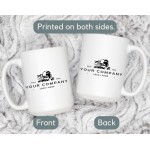 Custom Company Logo Coffee Mug Personlized Logo Coffee Cup Custom Mug Printed Mug Corporate Gifts Client Custom Dad Mom Wife Husband Mugs