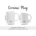 11lz and 15lz Ceramic Mug Size Chart, 2 versions included, Comparison Sizing Guide