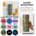 Custom Printed 20lz Tumbler, Corporate Cup with full color logo, Custom Printed Travel Mug, Company Identifier Wholesale Bulk Insulated Tumblers