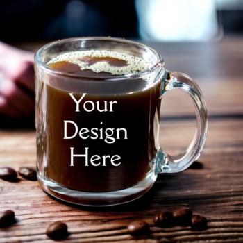 Engraved Personalized Coffee Mug | Custom Etched Glass Coffee Mug (13lz) | Engraved Tea Cup | Custom Glassware Gift