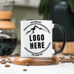 Company Logo Custom Coffee Mug Logo 11lz, Your Brand Name Business Wholesale Merchandize, Employee Owner Gift, Corporate Customer Client Mug