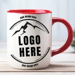 Company Logo Custom Coffee Mug Logo 11lz, Your Brand Name Business Wholesale Merchandize, Employee Owner Gift, Corporate Customer Client Mug