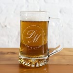 Custom Logo / Design 25lz Beer Mug Glass, Personalized Beer Glass Mug Beer Lover Gift, Custom Etched Beer Mugs Bulk Glasses Gift