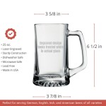 Custom Logo / Design 25lz Beer Mug Glass, Personalized Beer Glass Mug Beer Lover Gift, Custom Etched Beer Mugs Bulk Glasses Gift